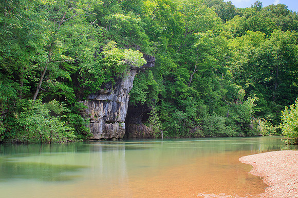 Jacks Fork River bluff, Ozarks