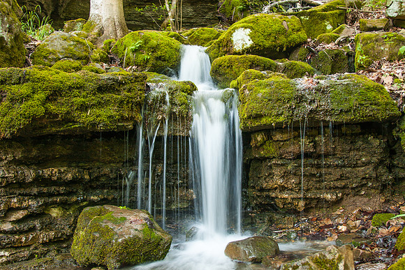Mossy waterfall, Arkansas Ozarks